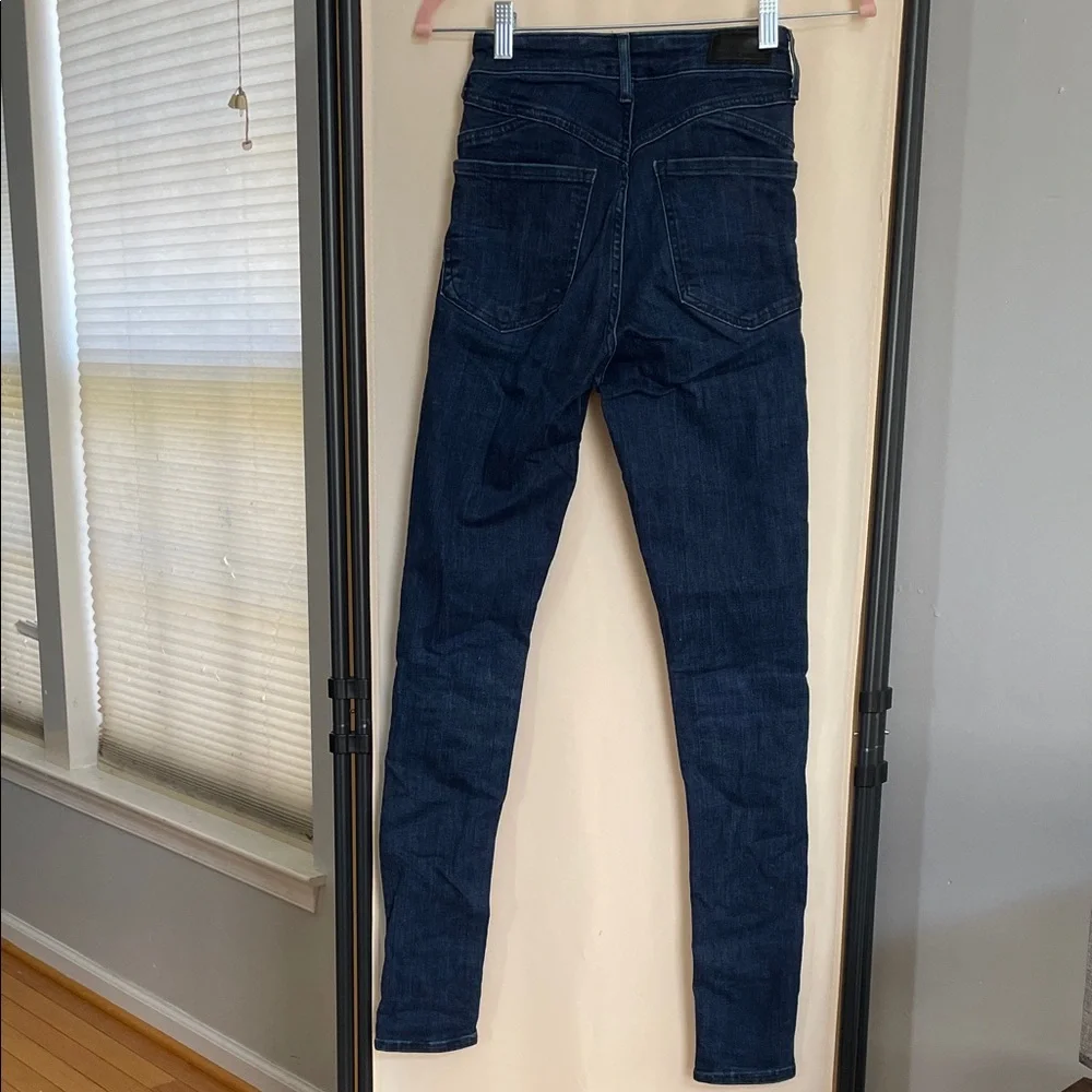 NWOT Express Women's Deep Indigo Skinny Jeans - Picture 7 of 13